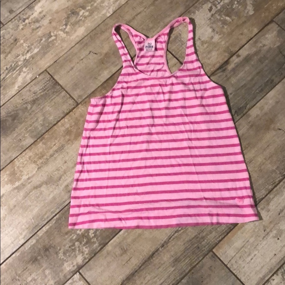 PINK women’s striped tank top